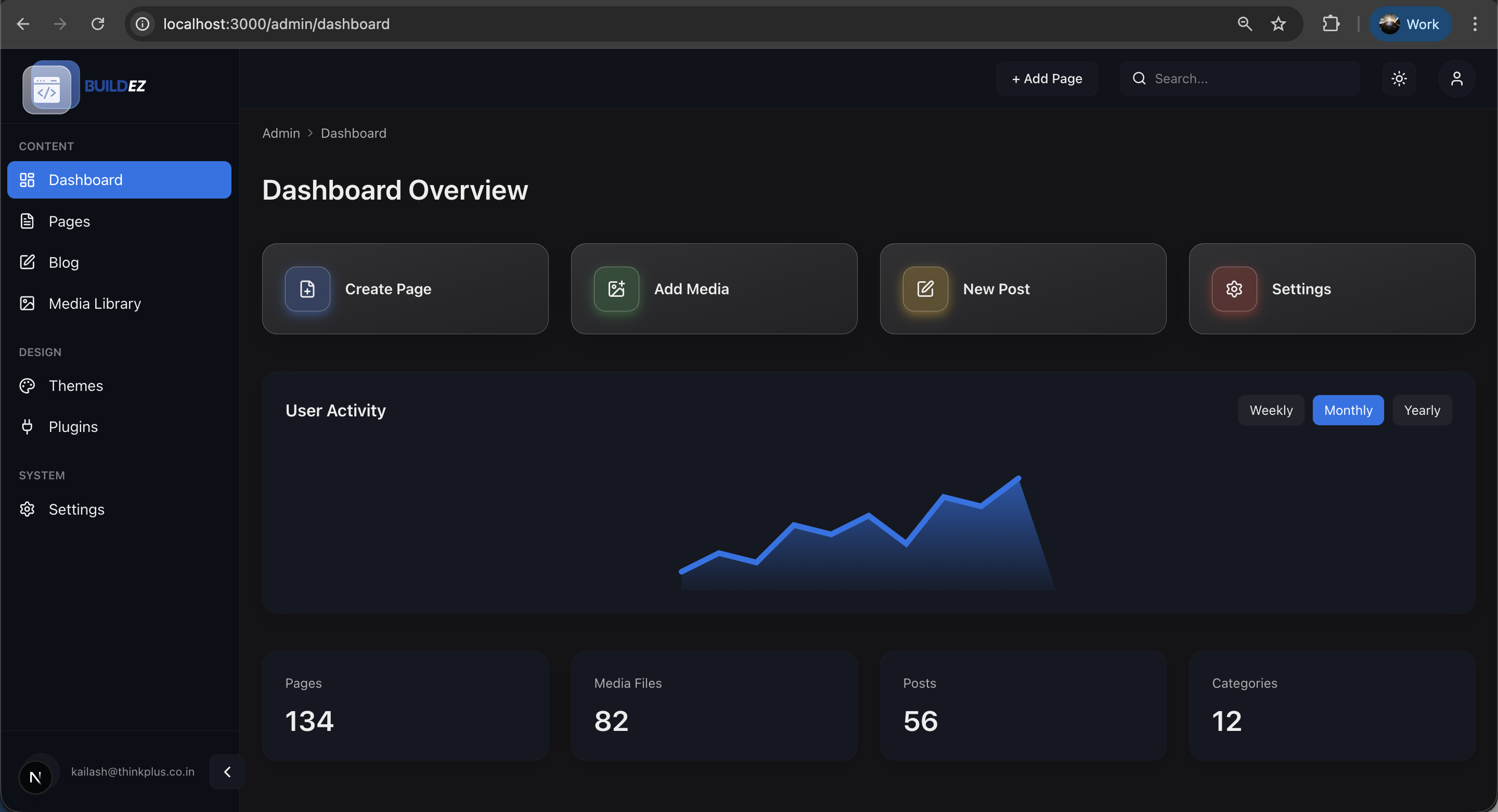 Dashboard preview